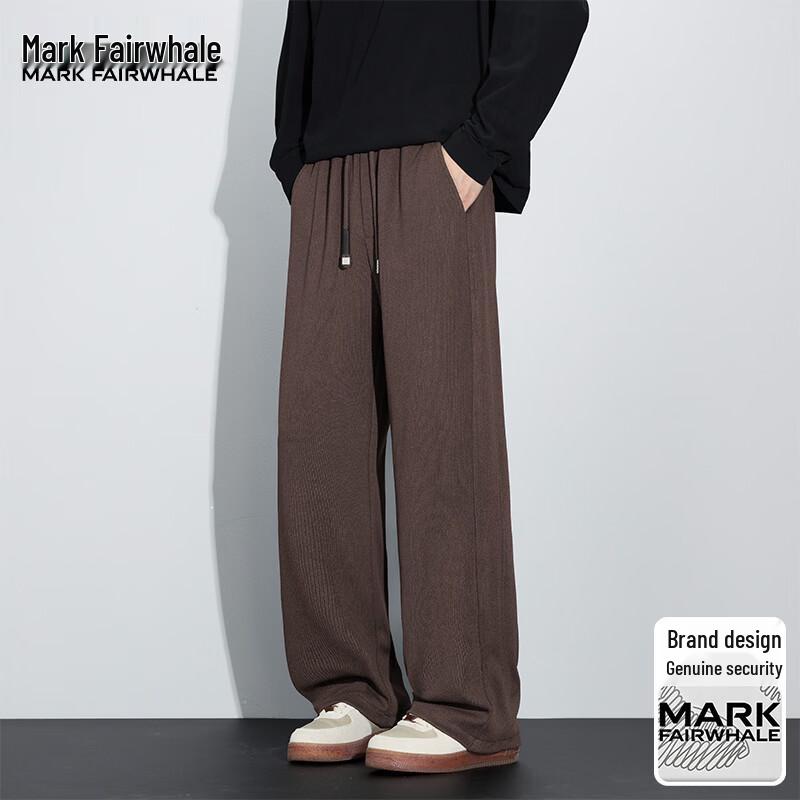 Mark Fairwhale Pantaloni casual bărbătești largi cu croială dreaptă
