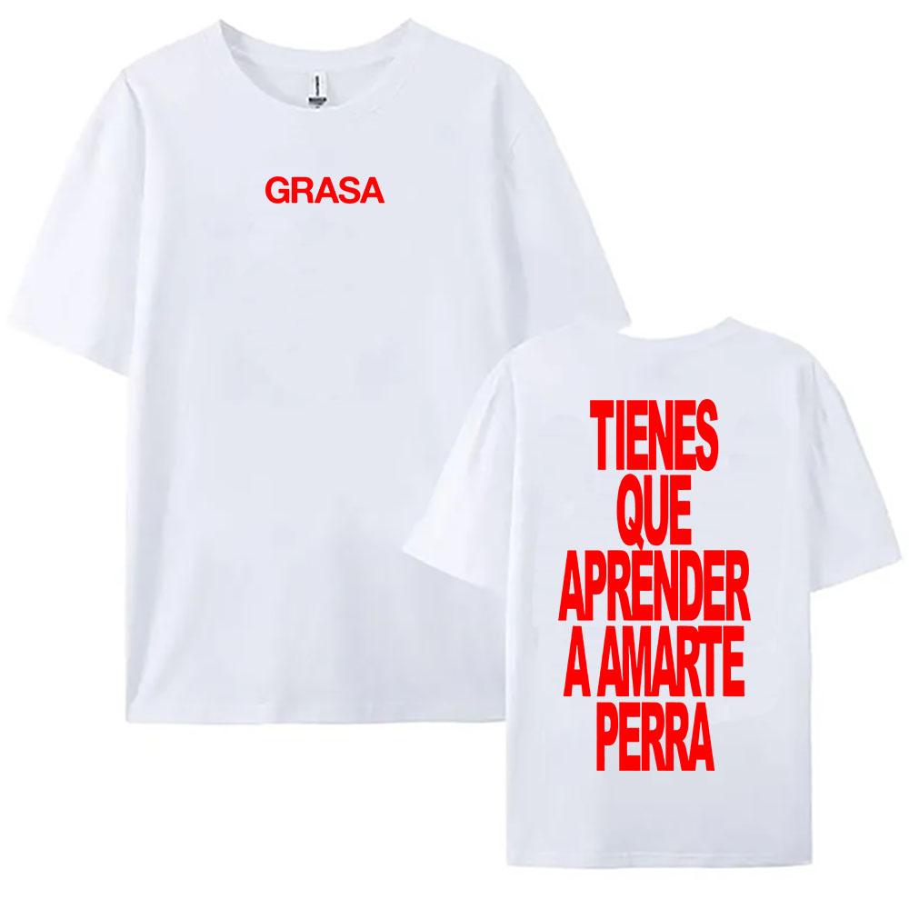 TIENES QUE APRENDER A AMARTE Tshirts SI TE DUELE CURITA Print T-shirt Nathy Peluso Singer Graphic T Shirt Cotton Tees