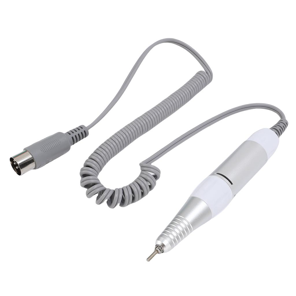 Nail Drill Handpiece Replacement Aluminum Electric Nail Drill Handle for Nail Polishing Machine with 5 Pin Plug