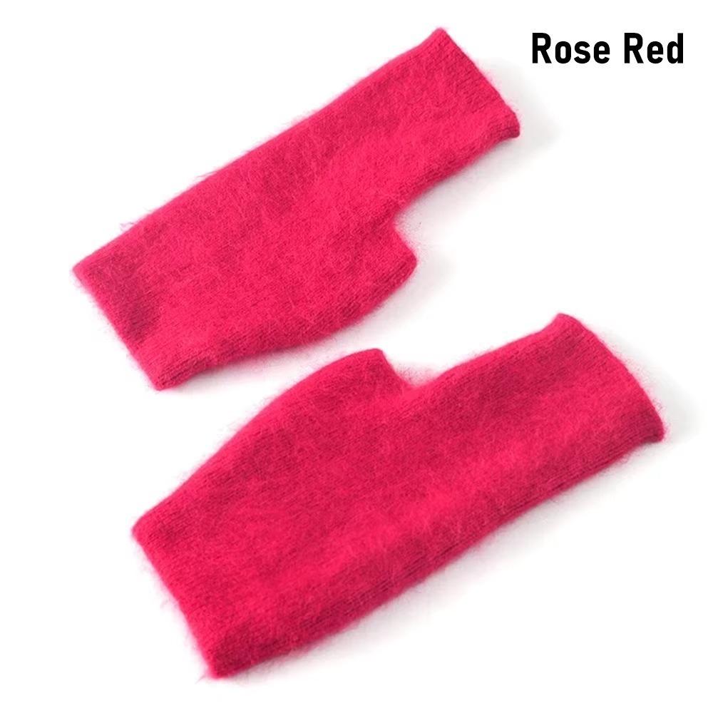 Wrist Length Winter Gloves Warm Knitted Wool Gloves Fashion Cashmere Gloves  Unisex