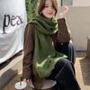 Women's Student High-End Faux Cashmere Scarf Autumn Winter Warm Knitted Long Thickened Neck Warmer