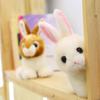 Little White Rabbit Doll Plush Toy Bunny Cloth Doll Cute Bunny Doll Girl Birthday Gift