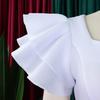 Women Square Neck Elegant Bodycon Dresses Fashion Ruffles Sleeve Beaded Plus Size Party Dress Clothes