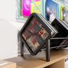 Black Vinyl Record Holder Carbon Steel Single Tier Record Holder Durable CD Record Display  Studio