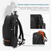 Men‘s Camera Backpack Dslr Waterproof Double Layer Storage With Laptop Compartment Anti-theft Outdoor Photography Bag