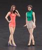 Hasegawa Figure Collection Series Fashion Model Girls Figure of Plastic Model Kit FC04 1/24 (Set 2)