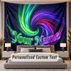 Neon Colorful (54) Theme Custom Tapestry Personalized Custom Name Text Wall Hanging Tapestry Home Decor Background Cloth