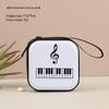 Music Note Coin Purse: Treble Clef & Keyboard Design for Stationery or Small Items - Perfect Back-to-School or Festival Gift