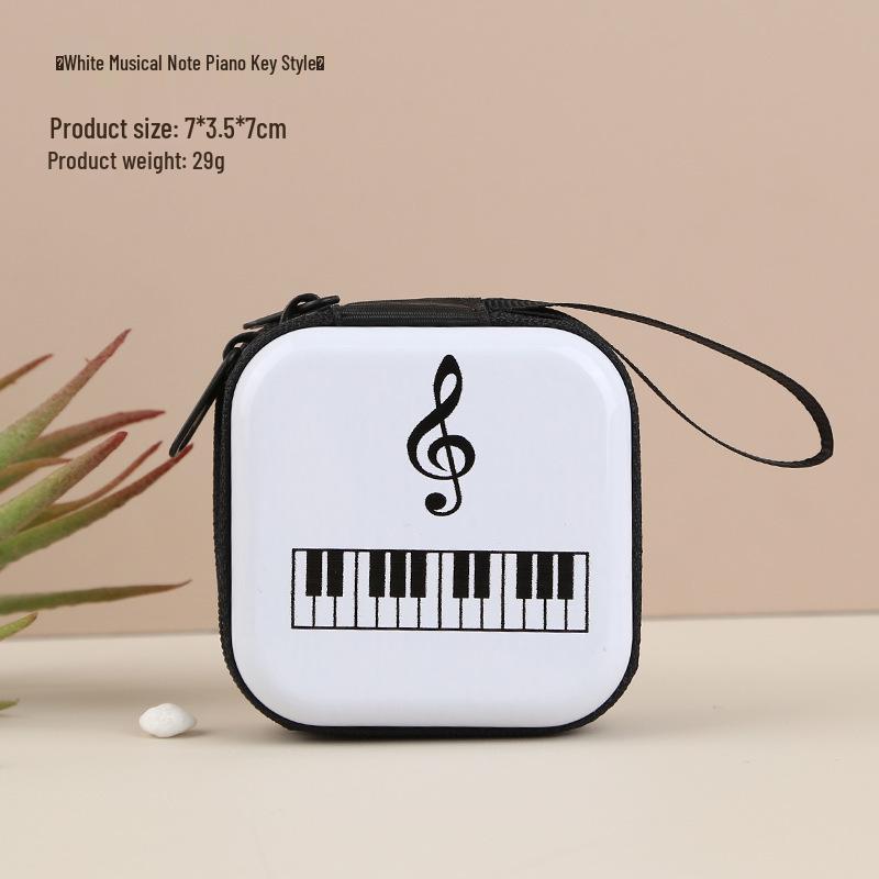 

Music Note Coin Purse: Treble Clef & Keyboard Design for Stationery or Small Items - Perfect Back-to-School or Festival Gift