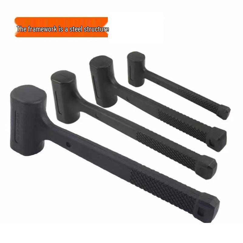 Multifunctional Non-Rebound Rubber Handle Hammer for Wood Floor Installation and Woodworking