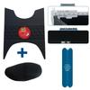 Durable, waterproof, anti-slip rubber foot mat for Kymco KR50 motorcycle enhancement.