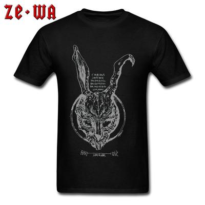 Tshirt Donnie Darko T Shirt Men Black Tshirt Suspicion Science Fiction Tops Tees Tony Vintage Cotton Streetwear Thriller Movie