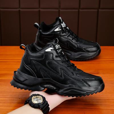 Large Size 45 Black Men's Shoes Autumn 2024 New 46 Dad Shoes Men's Winter Size 38 Sports and Leisure Shoes Men's