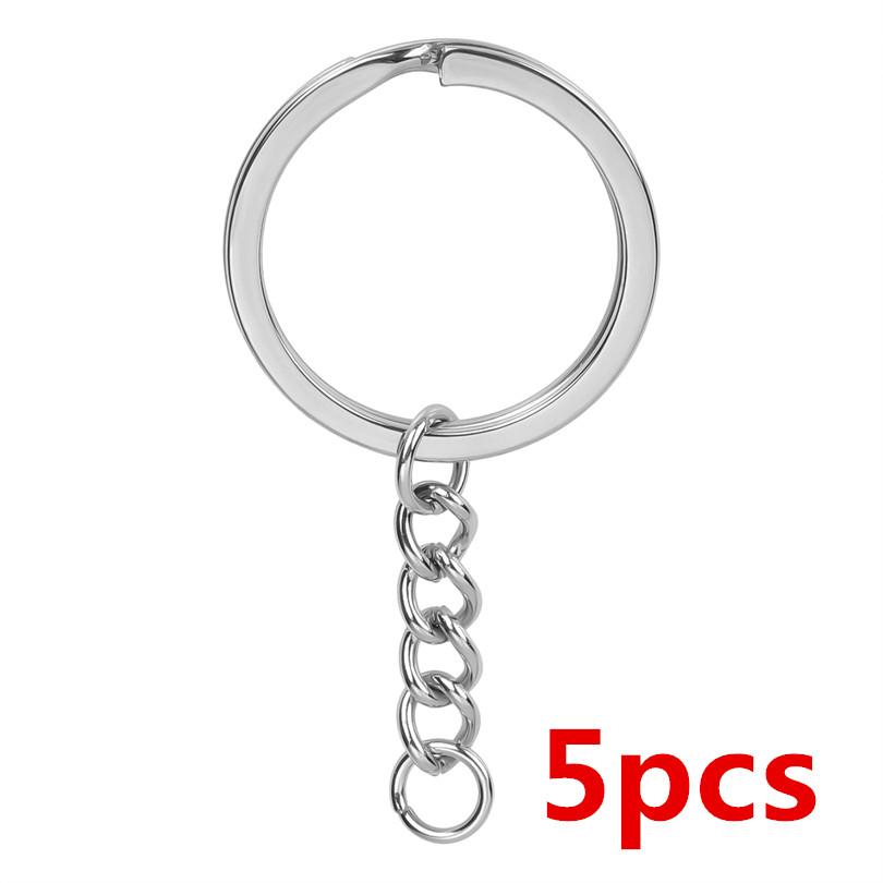 

100% Stainless Steel Keychain Accessories DIY Key Rings Rainbow/Silver/Gold Color Key Chains For Jewelry Making Supplies Keyring 60x30mm