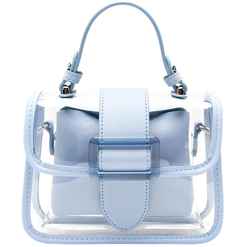 Transparente Tasche, Modische Ganzjahres-Jelly-Tasche, Handtasche, Kettentasche, Umhängetasche