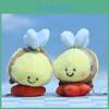 Adorable Cute Bumblebee Plush Toy Keychain Soft Stuffed Animal Key Holder