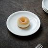 Ru Han White Ceramic Divided Dumpling Plate
