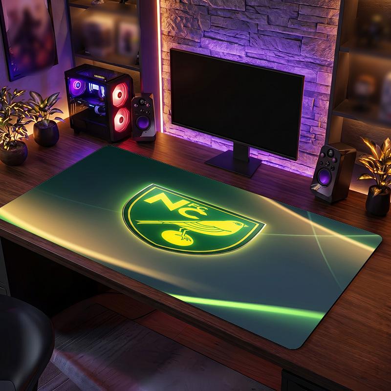 Norwich City Football Print Large Mouse Pad, Anti-Slip Extended Gaming Desk Mat for Office Home