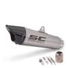 Stainless Steel Carbon Fiber Motorcycle Exhaust Muffler for Street Bikes and Cruisers
