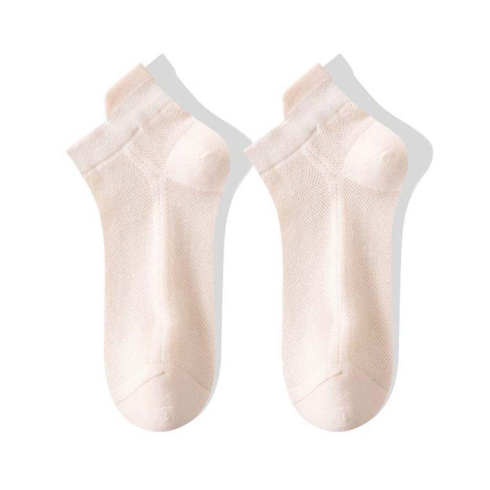 Thin Short Running Socks Solid Color Sports Boat Socks Soft Summer Mesh Socks  Women