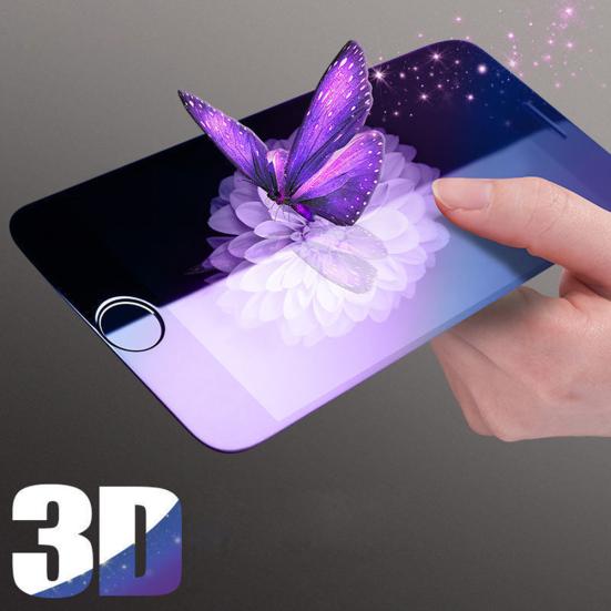 3D Vollständige Abdeckung Blue Ray Bildschirmschutz aus gehärtetem Glas für iPhone 6 6S