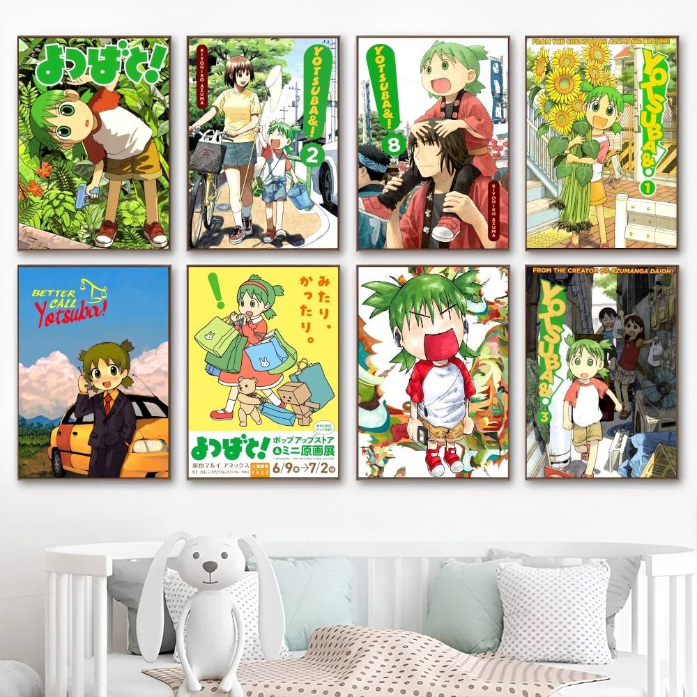 Anime Y-Yotsuba Sweet Classic Movie Good Quality Prints and Posters Waterproof Paper Sticker Coffee House Bar Posters