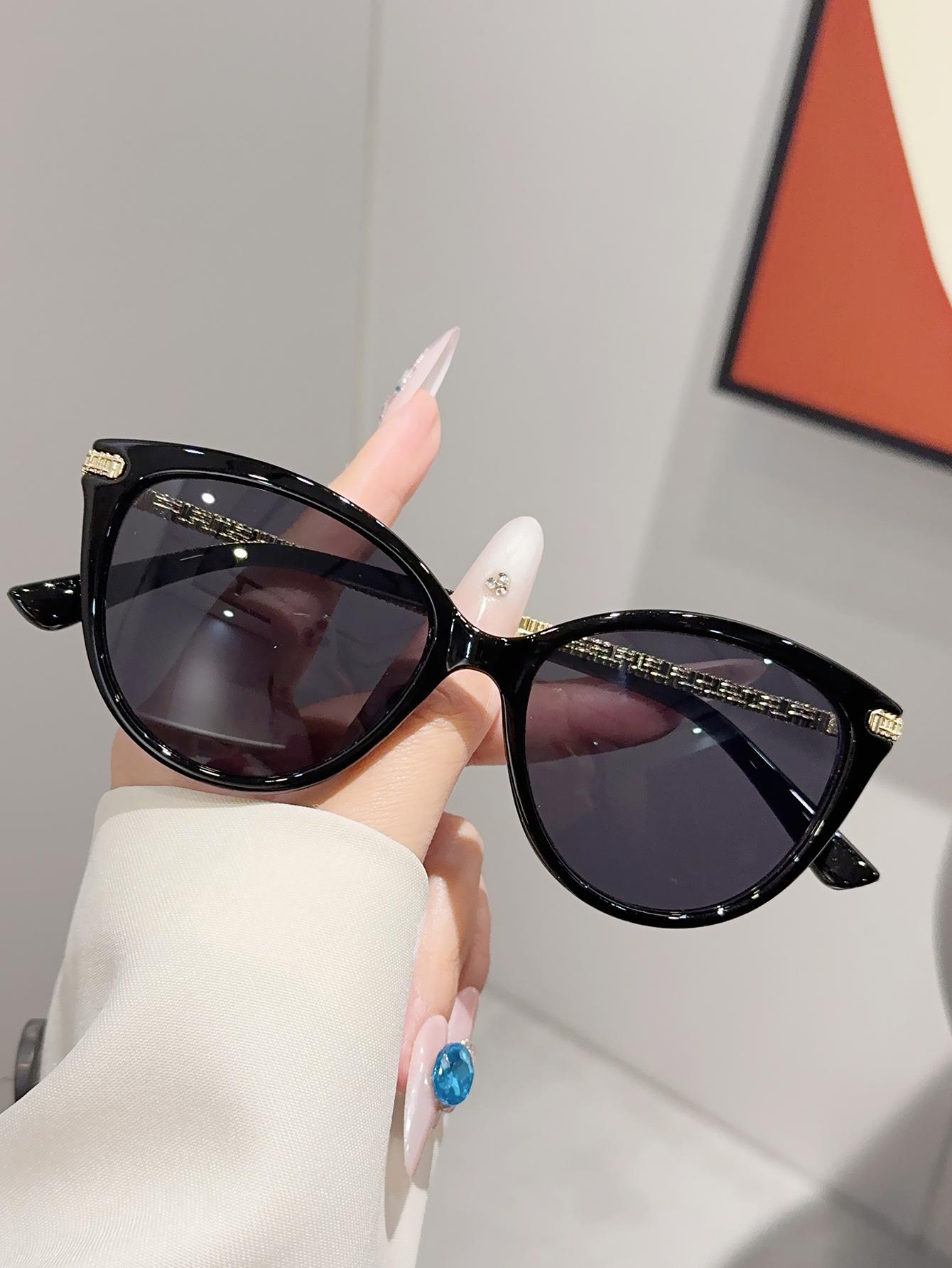 

1Pc Fashionable Light Luxury Cat-Eye Frame Women s Sunglasses Fashion Accessories/Metal Chain Design Trendy Photography Vacation