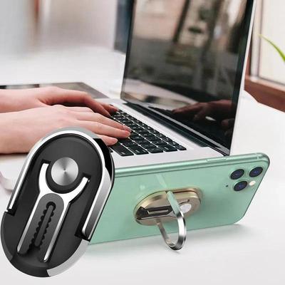 Multifunctional Portable Mobile Phone Finger Ring Holder Stand In Car Air Vent Clip 360 Rotatable Phones Bracket Desktop Kickstand