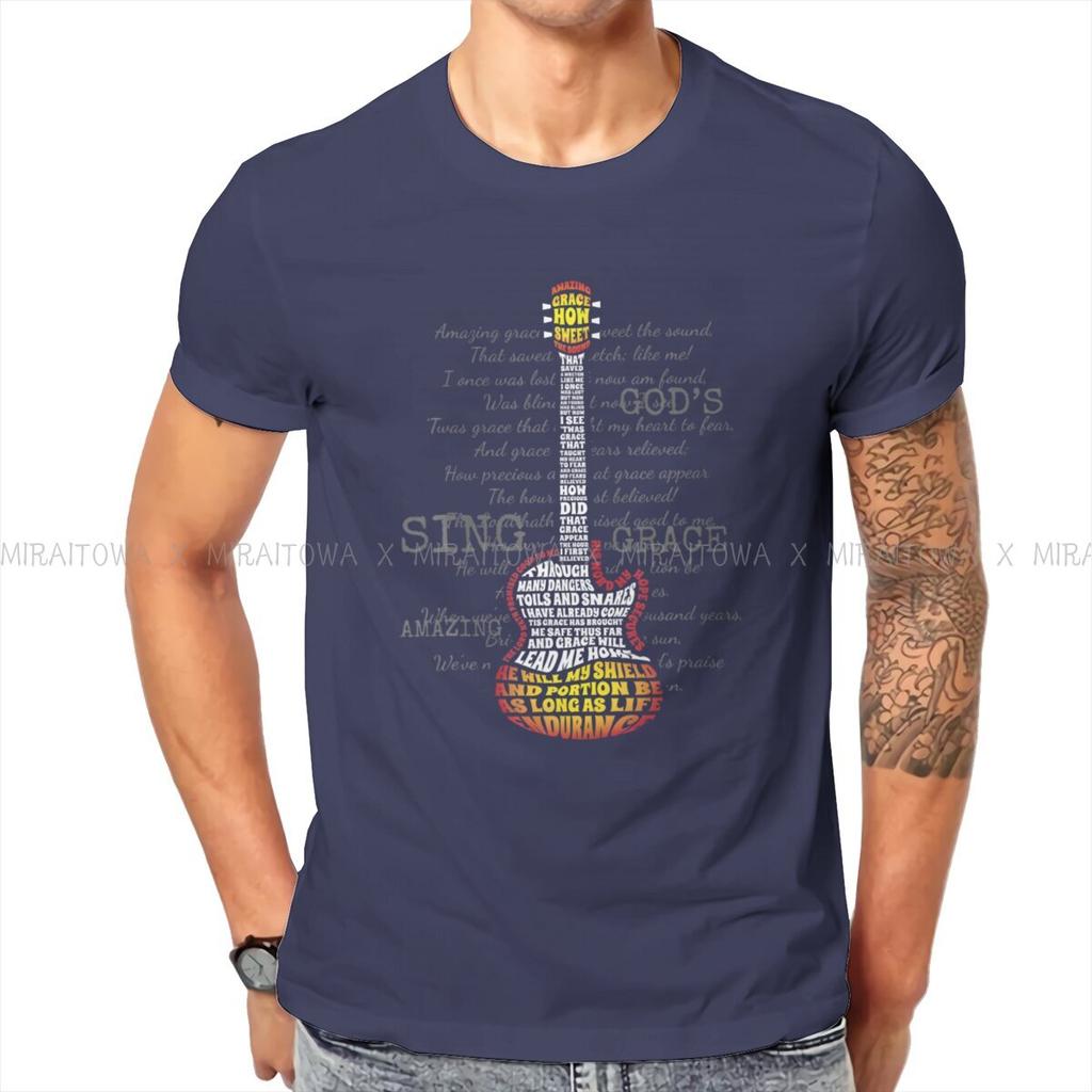 Guitar Rock Man TShirt Christian Band Fashion T Shirt Graphic Streetwear New Trend