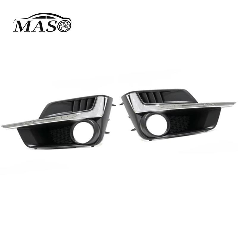 Car Front Fog Light Cap Hood Lid Bezel for Subaru Impreza 2015 2016 Lamp Frame Cover Foglight Foglamp Chrome Trim 57731FJ310