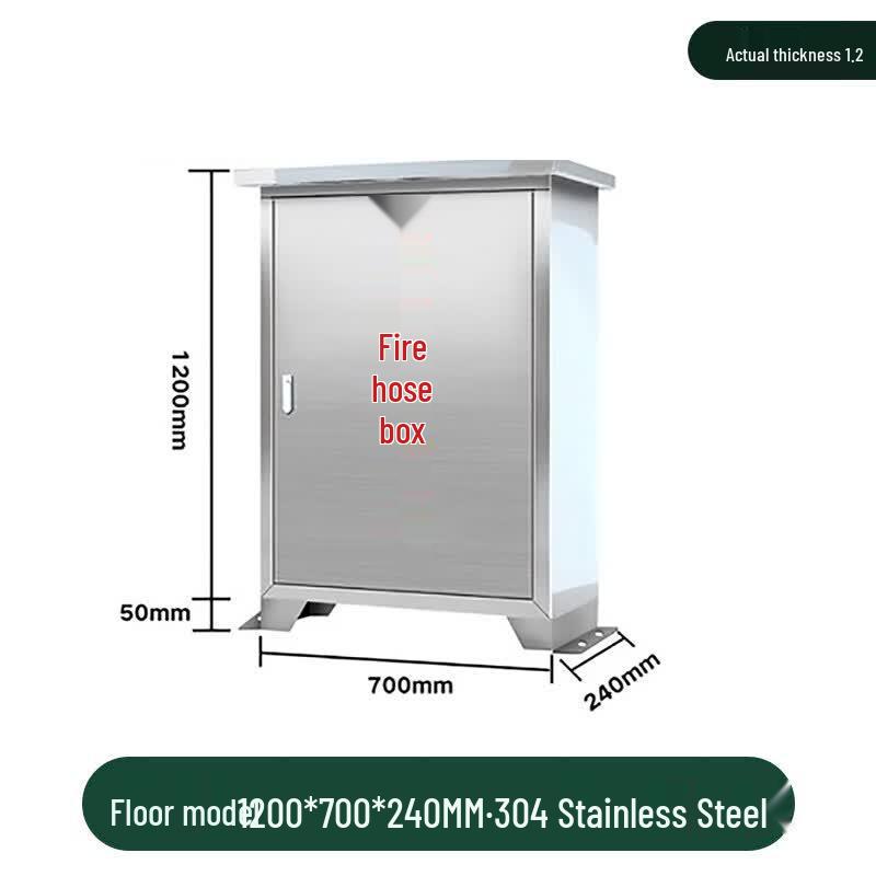 Aokewen Outdoor Rainproof Flat Top Stainless Steel Fire Hose Cabinet