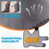 2026 New Heating Ankle Foot Massage Pad Heated Vibrate Rechargeable Ankle Massager 3 Speed Level Adjustable Strap Fit for Left/Right Foot