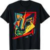 African Outsider Art Tribal Abstract Graphic Face Graffiti T-Shirt