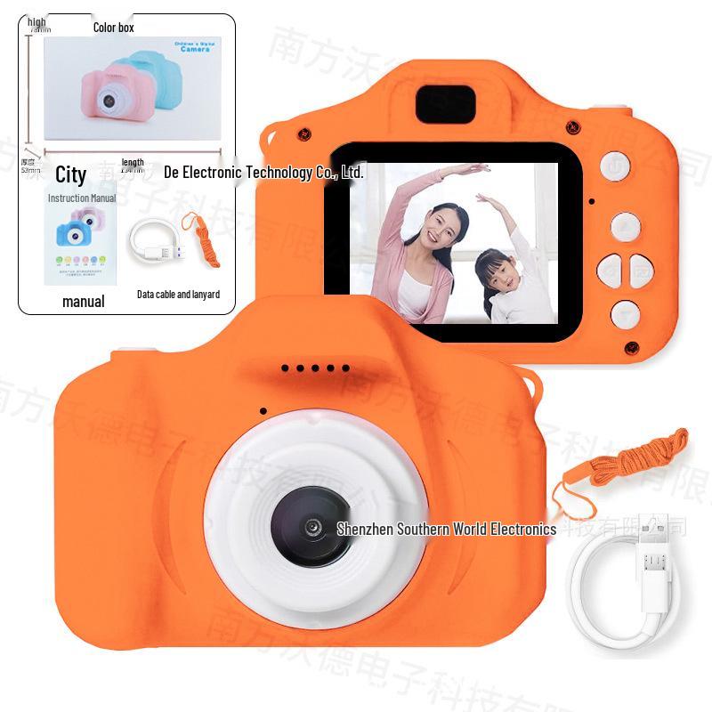 Cross-Border Digital Cartoon Kids Mini SLR Sports Camera Toy