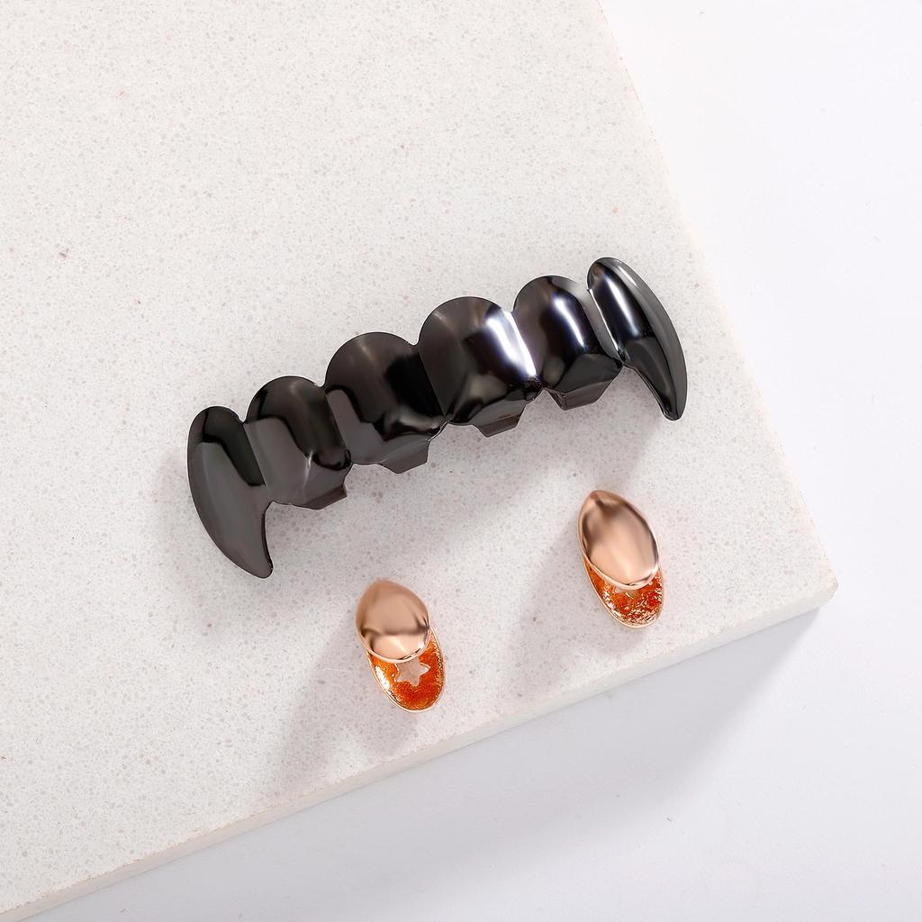 Mixed Color Vampire Fangs Dentures - Unisex Personality Halloween Teeth Accessories