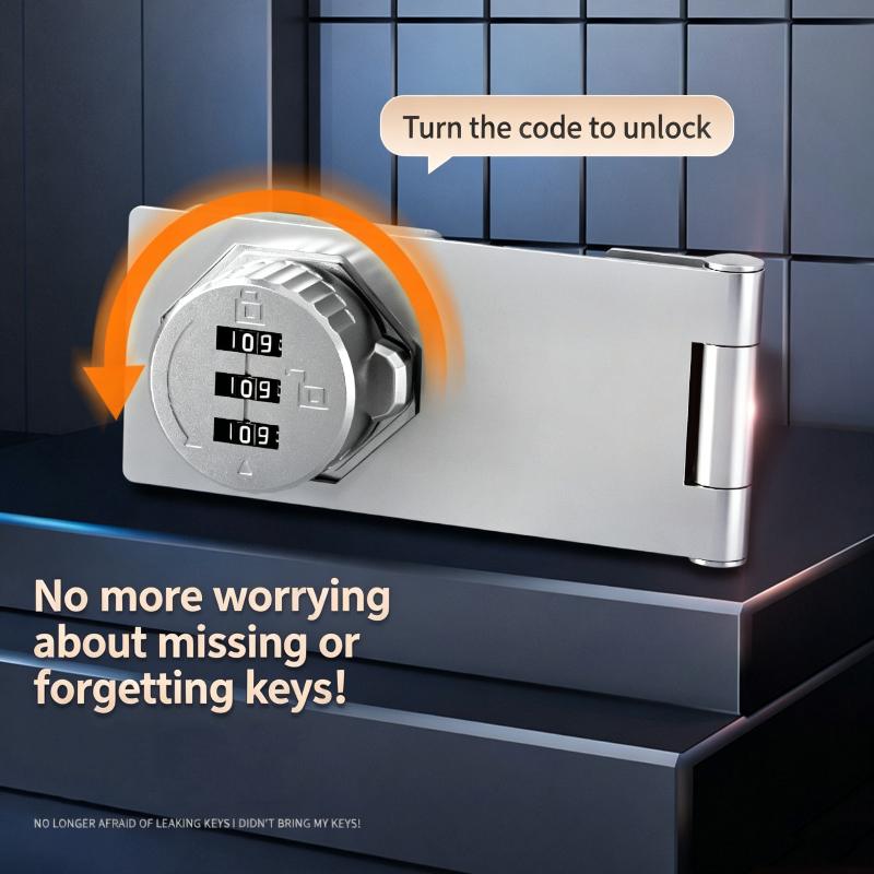 3 Digit Household Security Cabinet Password Locks Keyless Drawer Combination Coded Door Lock Zinc Alloy Furniture Hardware