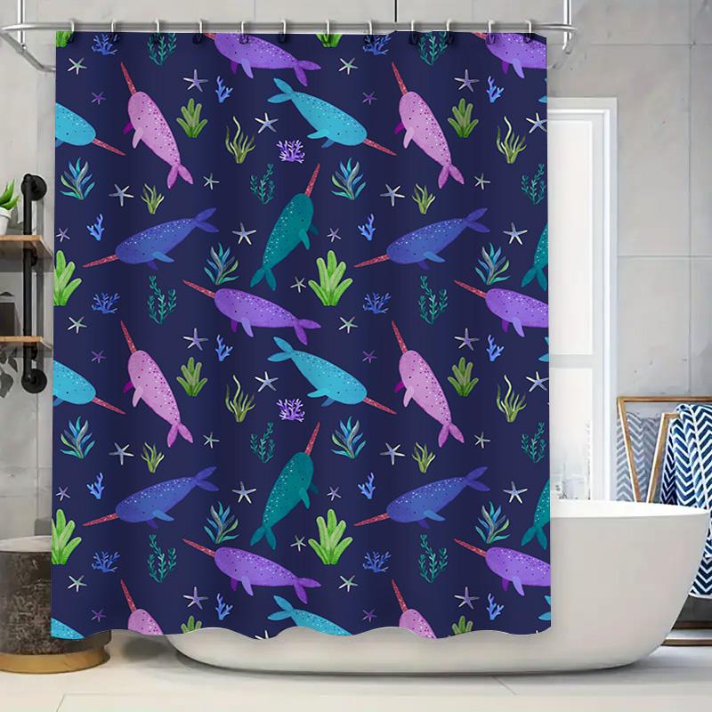 

Decorative Mandala Shower Curtain Colorful Bath Mat For Kids, Teens Adults Bathroom Decorations In Pink, Green, Yellow Red Flora W60H190(CM)-1 Pcs