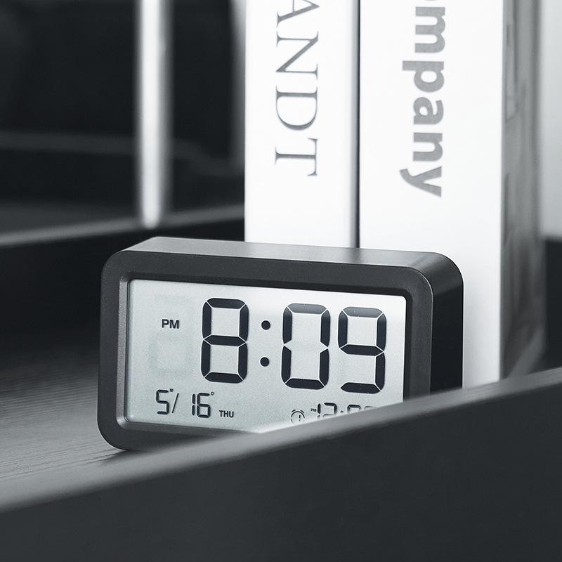 Compact Digital Alarm Clock: Multifunctional Mini Electronic Clock for Bedside or Desk, Ideal for Students (Model Q118)