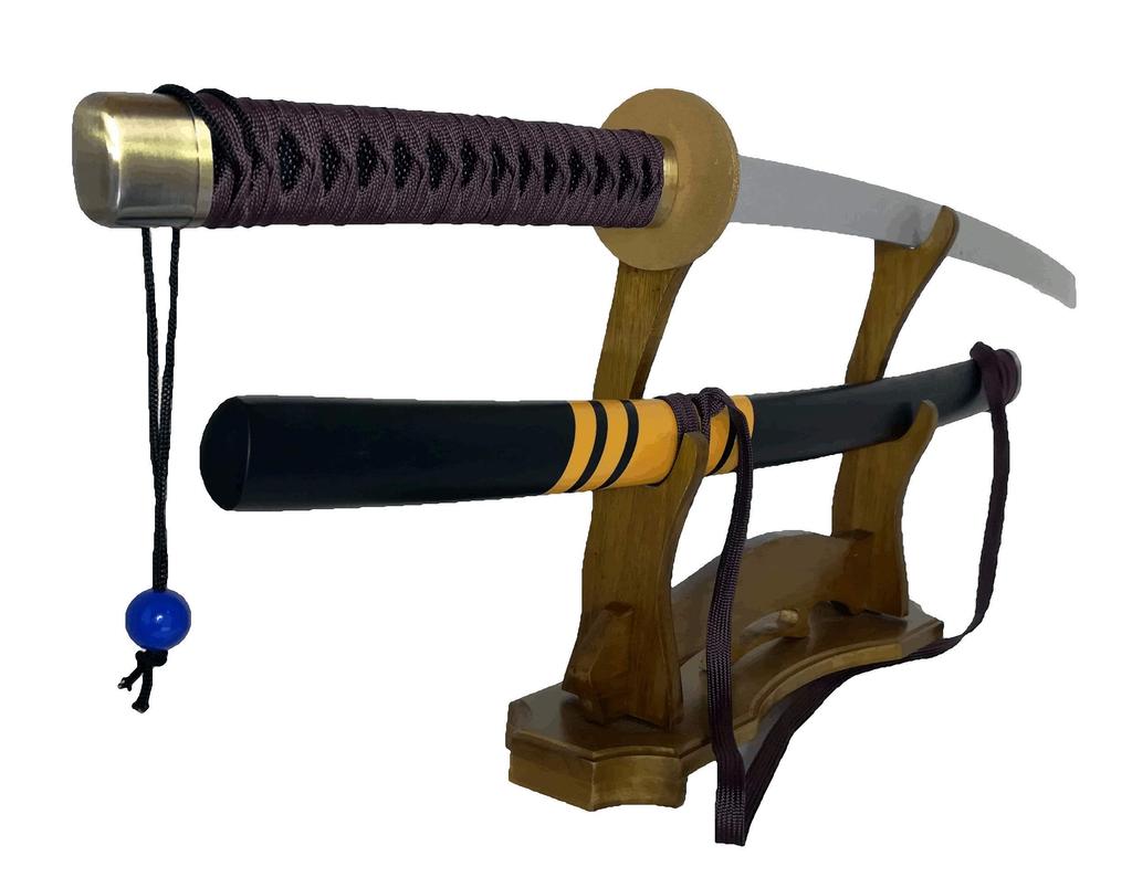 Wooden Replica Sword with Back Strap, Perfect for Cosplay, Interior Decoration, Rimuru Sword, That Time I Got Reincarnated as a Slime, Weapon, S329