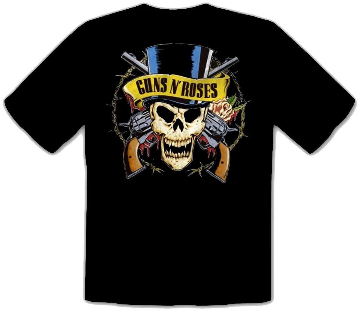 Guns N Roses - Top Hat Rock Music Black Kids T-Shirt -262-SW-Kids- XL