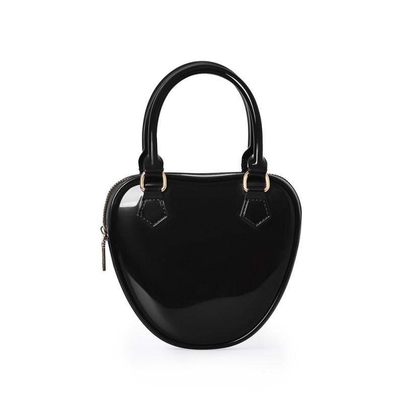 Маленькая нишевая высококачественная сумка-желе Дизайн Женская Сумка Модная Универсальная На плечо Через плечо 9cmx5cmx15.5cm чёрный