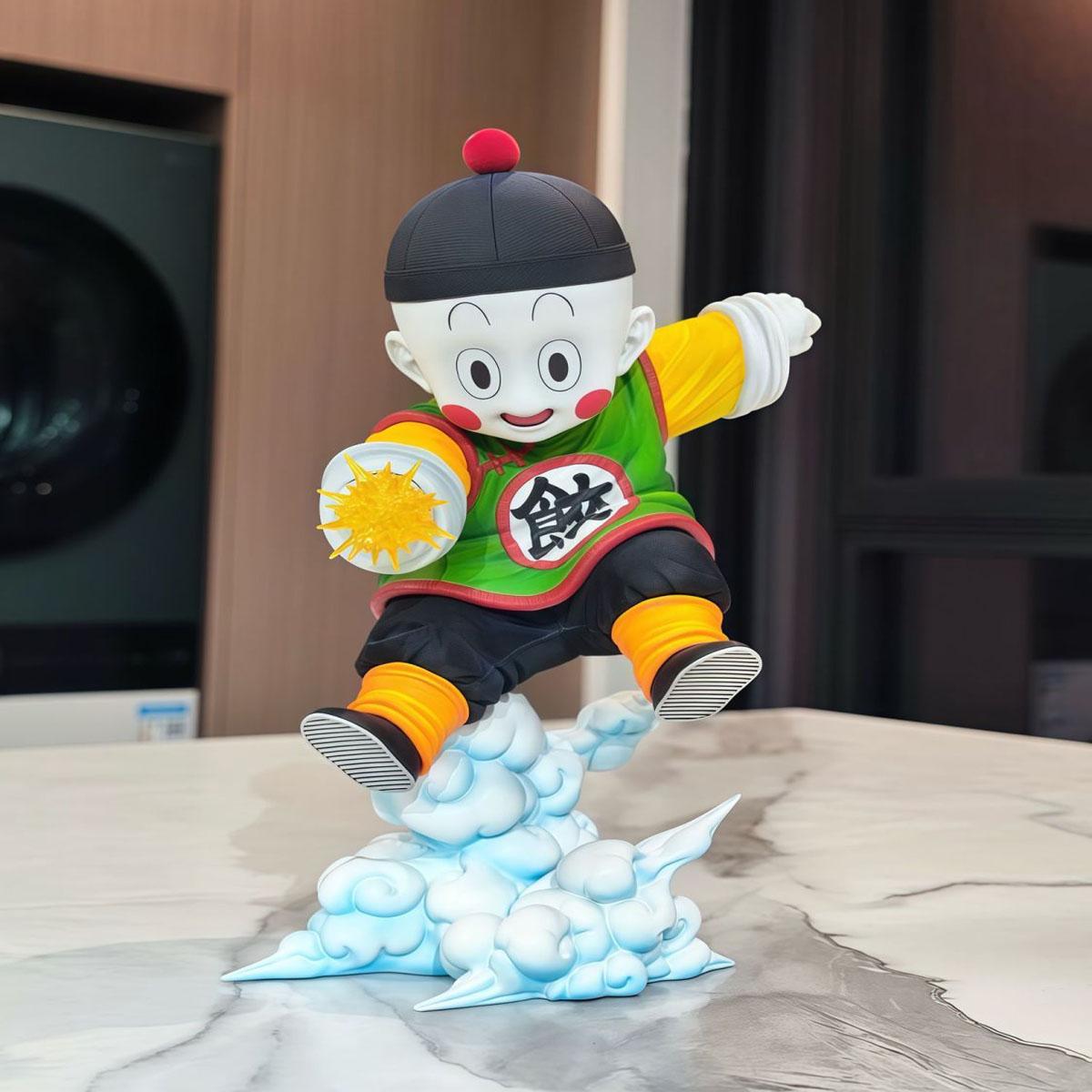 

In Stock New Anime Dragon Ball Cute Figure Chiaotzu Action Scene Toy GK Model Collection Desktop Decoration Children Doll Gift