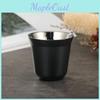 304 Stainless Steel Double Layer Coffee Mug For Cafe And Lounge Decor