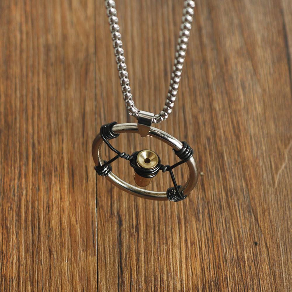 2077 Long Cyberpunk Chain Necklace With Alloy Bullet Head Pendant For Fashion And Wear Casual