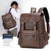 Men's Plaid Business Laptop Backpack
