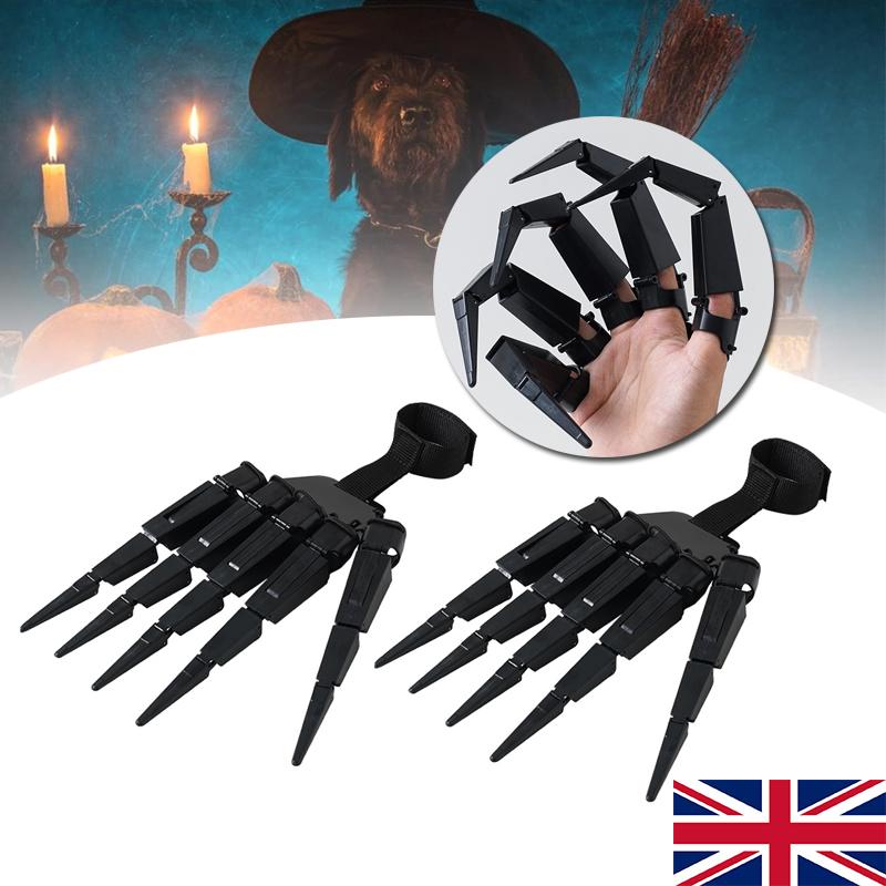 

3D Хэллоуин шарнирные пальцы руки расширения пальцев косплей декор Left+Right