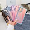 KEYSION Laser Gradient Colorful Phone Case for Samsung A56 5G A36 A26 Soft TPU+PC Shockproof Back Cover for Galaxy A16 4G 5G