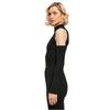Urban Classics Womens/Ladies Rib Knit Shoulder Cut-Outs Long-Sleeved Top