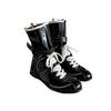 Cowhide Version~ Flat Bottom Inner Height Increase Martin Boots Women's 2025 New Boxing Boots Matte Leather Lace-up Short Boots German Training Boots