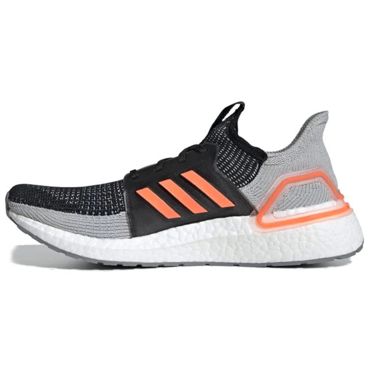 

Adidas UltraBoost 19 Core Black Solar Orange Мужские кроссовки Glow-Blue G27516